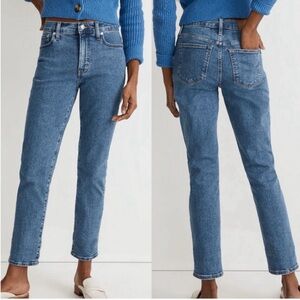 Madewell The Mid-Rise‎ Perfect Vintage Denim Tapered Jeans NG442 size 32